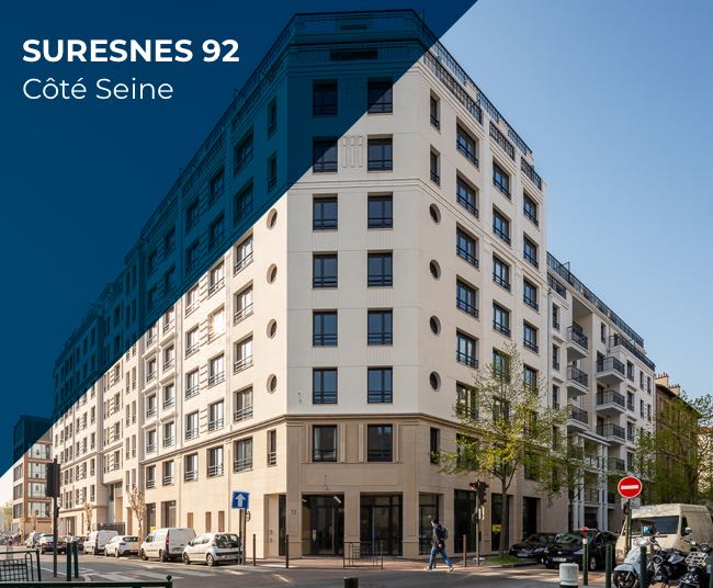 Suresnes (92) - Côté Seine - Résidentiel, Résidence étudiante et Tourisme d’Affaires